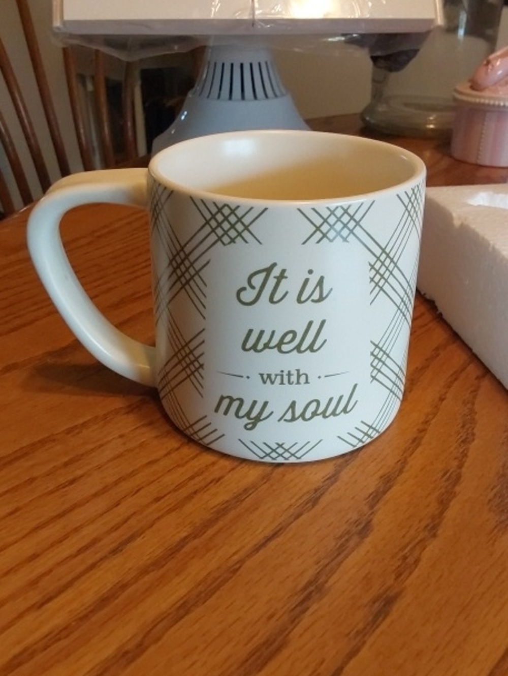 Dayspring Inspirational 'It Is Well With My Soul' Cream Ceramic Mug